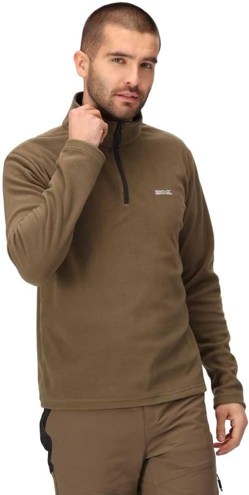 Regatta Uomo Felpa con Zip in Pile Thompson, Black