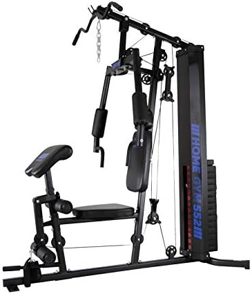 ION Fitness - Appareil de Musculation Home Gym - Tour de Plaques de 70 kg - Poulie Haute et Basse - Appareil de Musculation pour le Corps avec Structure Renforcée en Acier - Poids Utilisateur Max. 135 kg