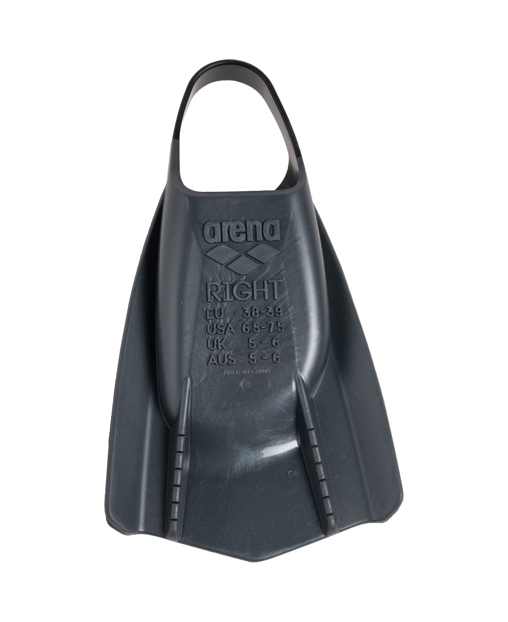 Arena Powerfin PRO II, Pinne Unisex per Adulti, in Silicone, a Lama Corta, Piede Destro/Sinistro Personalizzabile, Misure: 36,5-47,5