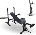 Mobiclinic® fitness, Banc de musculation multifonction, Pressfit, Réglable, Pliable, Acier, Supporte jusqu'à 250 kg, Support pour barres, Idéal pour les exercices de musculation à domicile
