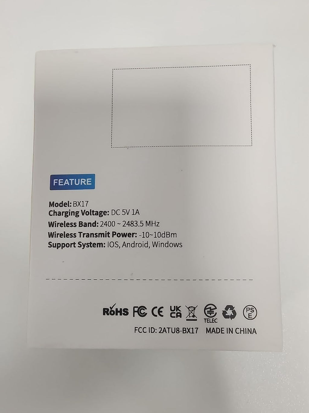 Cuffie Bluetooth, Sport Auricolari Bluetooth 5.3 con Gancio per Orecchio, 60H con Indicatore LED per Cassa di Ricarica, Chiamata ENC HD, Vestibilità Comoda, Basso Profondo, IPX7 Impermeabile(Nero).