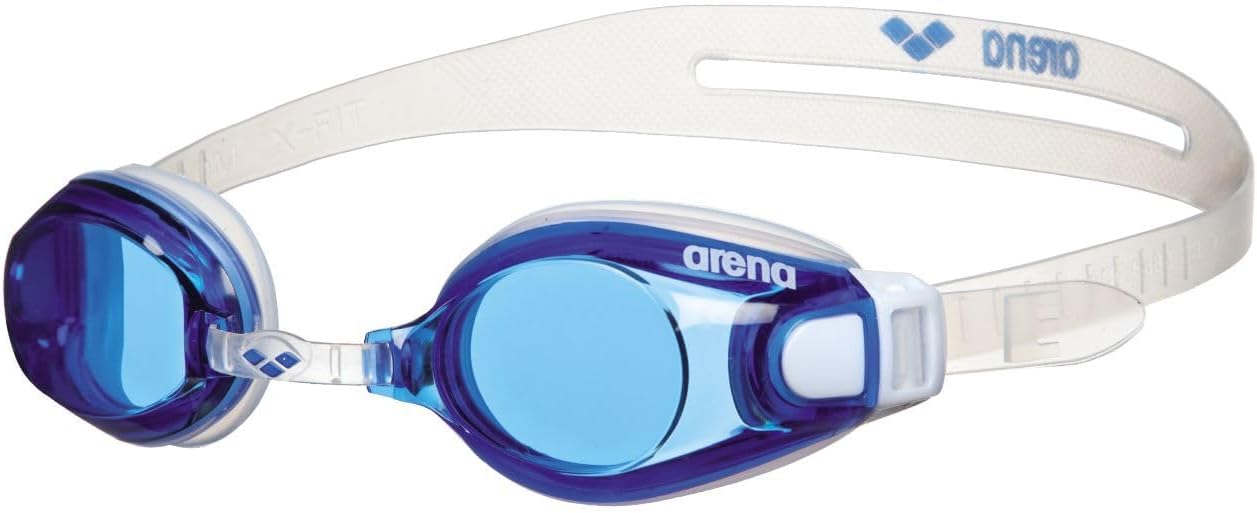 Arena Zoom X-Fit Occhialini Nuoto Anti-Appannamento Unisex Adulto, Occhialini Piscina con Ampie Lenti, Protezione UV, Ponte Nasale Regolabile, Guarnizioni in Silicone