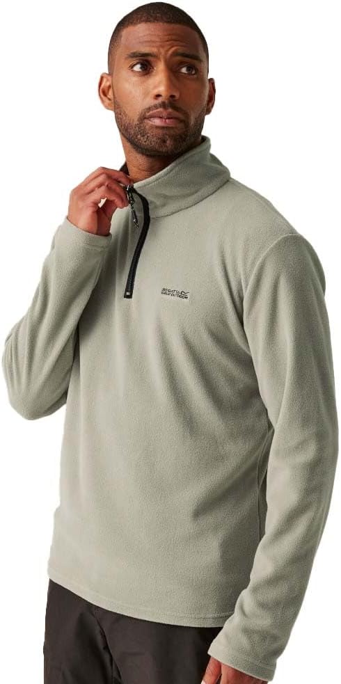 Regatta Uomo Felpa con Zip in Pile Thompson, Black