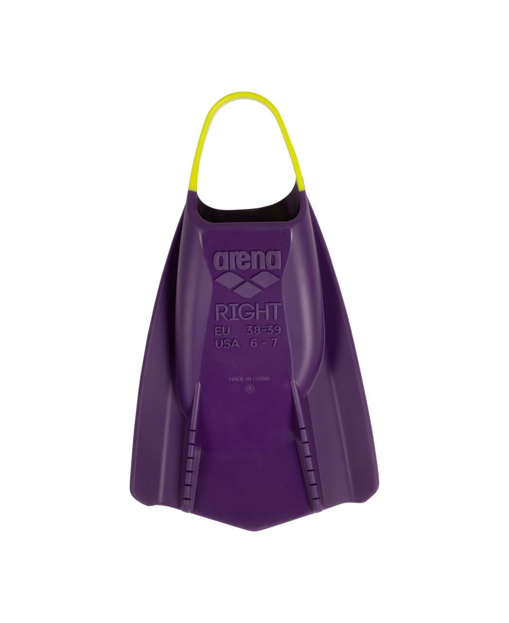 Arena Powerfin PRO II, Pinne Unisex per Adulti, in Silicone, a Lama Corta, Piede Destro/Sinistro Personalizzabile, Misure: 36,5-47,5