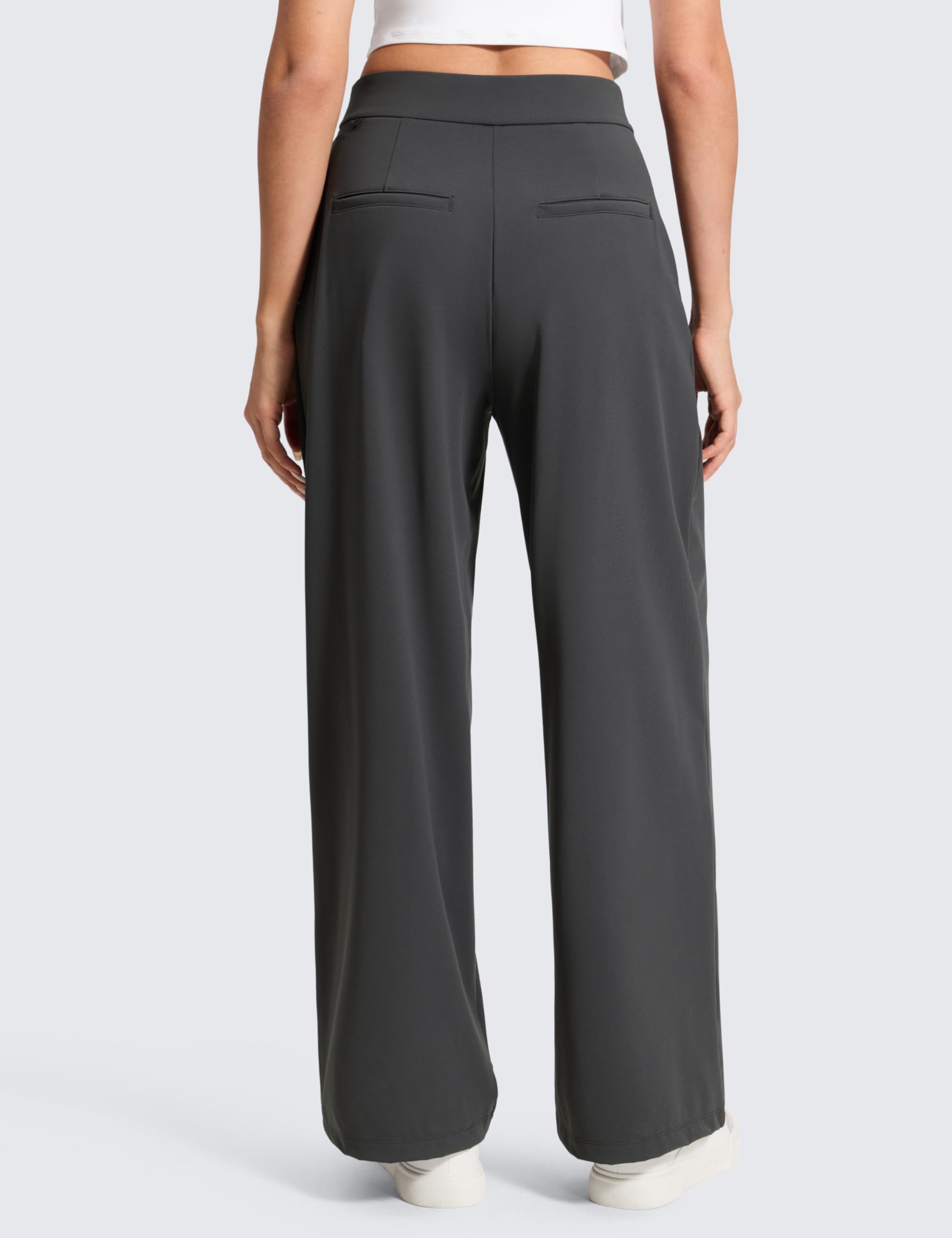 CRZ YOGA 4-Way Stretch Pantaloni da Lavoro Wide Leg Pantaloni da Donna