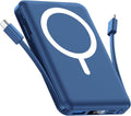 per Magsafe Powerbank 10000mAh, Caricatore Portatile Magnetico Wireless 20W, Ricarica Rapida con Display LED e cavo di ricarica USB-Cper iPhone 17/16/15/14/13/12 Pro/Pro Max/Plus(Blu)