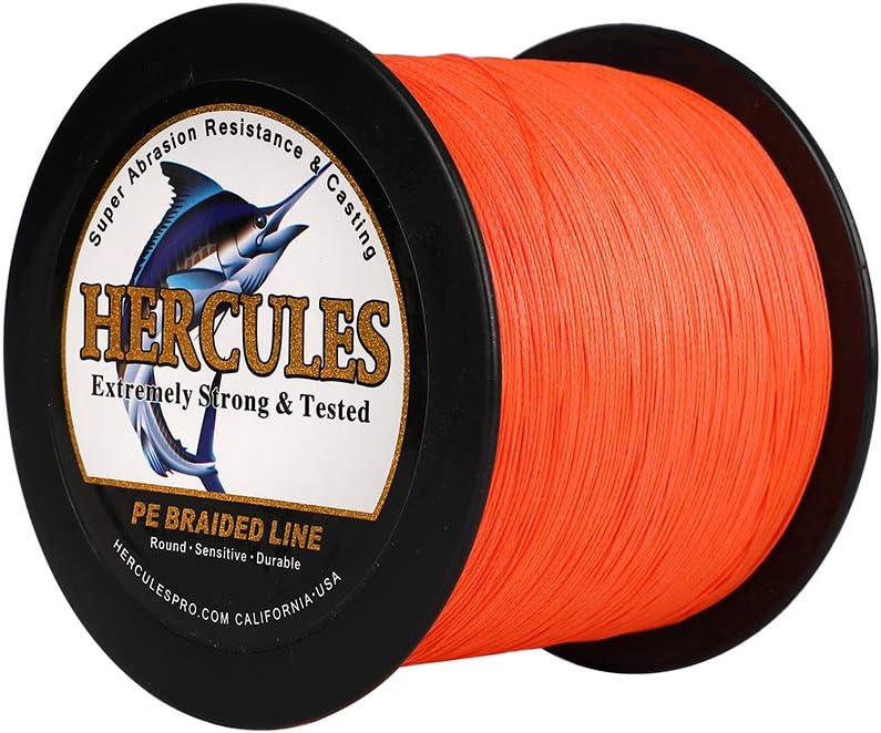 HERCULES Super Cast 100 m – 2000 m Yards filo da pesca intrecciato 10 lb – test per acqua salata acqua dolce PE intrecciato filo di pesce Superline 8 fili