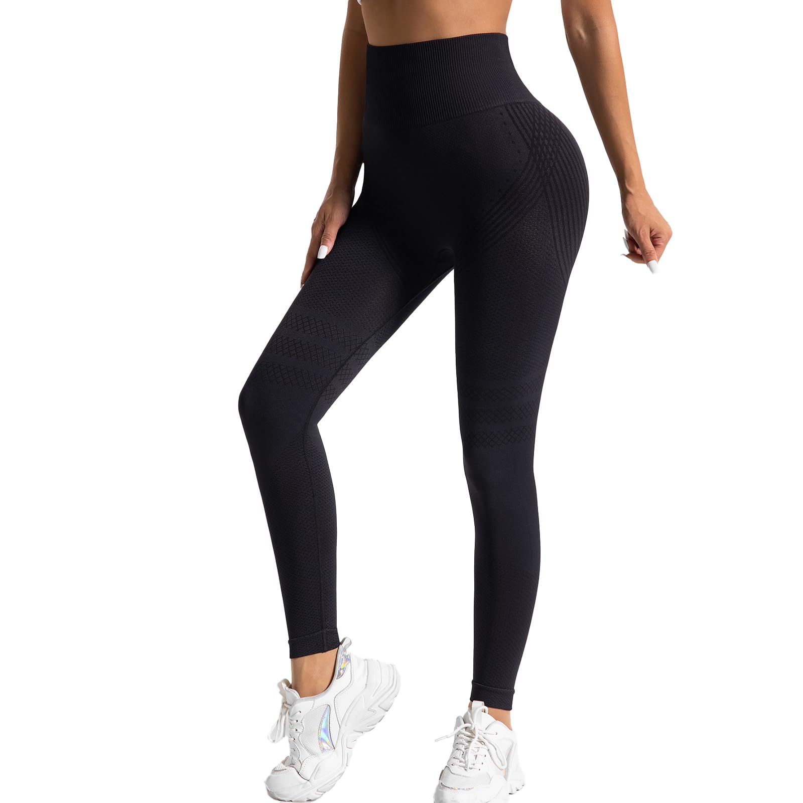 Deedlite Leggins Anticellulite Donna, Leggings 3D Modellanti a Compressione Graduata, Pantacollant Sportivi per Yoga e Uso Quotidiano