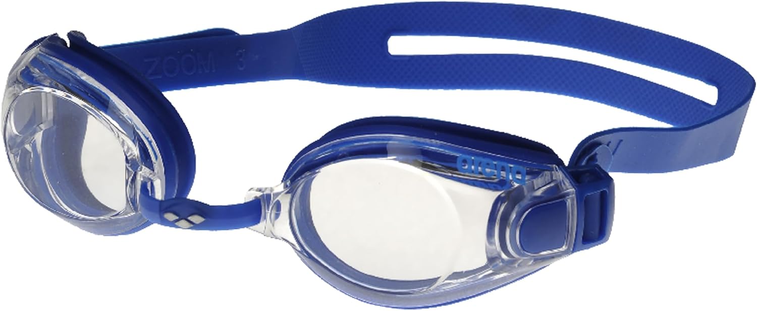 Arena Zoom X-Fit Occhialini Nuoto Anti-Appannamento Unisex Adulto, Occhialini Piscina con Ampie Lenti, Protezione UV, Ponte Nasale Regolabile, Guarnizioni in Silicone