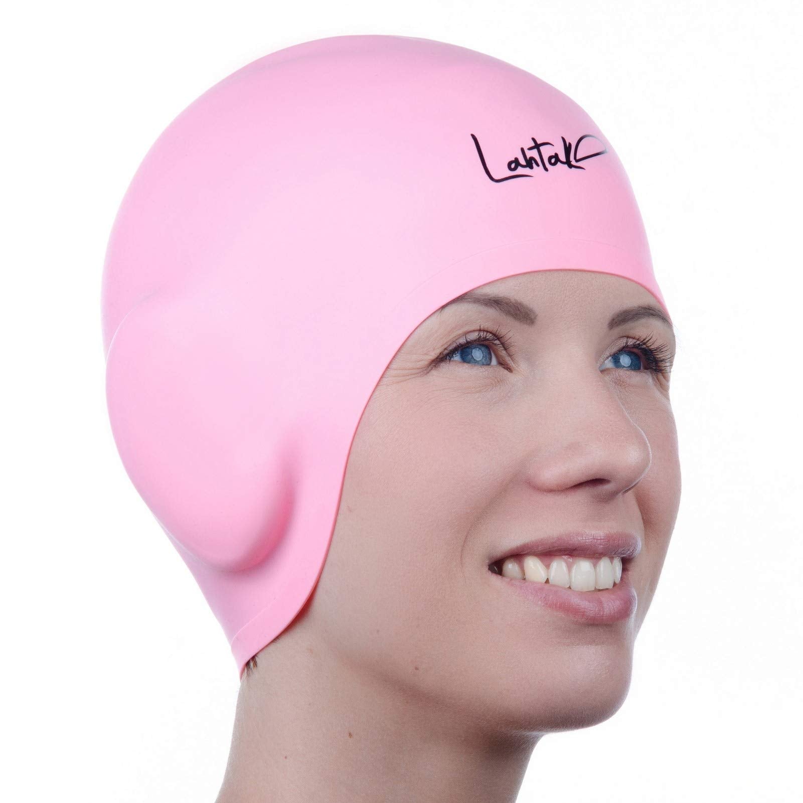 Cuffia da Nuoto per la Protezione delle Orecchie 3D - Cuffia Piscina Donna Uomo - Cuffia Nuoto Silicone Impermeabile - Cuffia Doccia Donna - Cuffia Piscina Capelli Lunghi e Corti