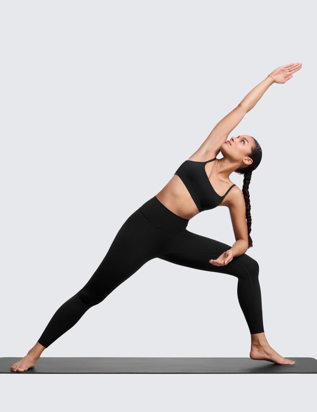 CRZ YOGA SculptAir No Frontale Cucitura Yoga Leggings 64cm - Alto Sciancrato Donna Allenamento Pantaloni