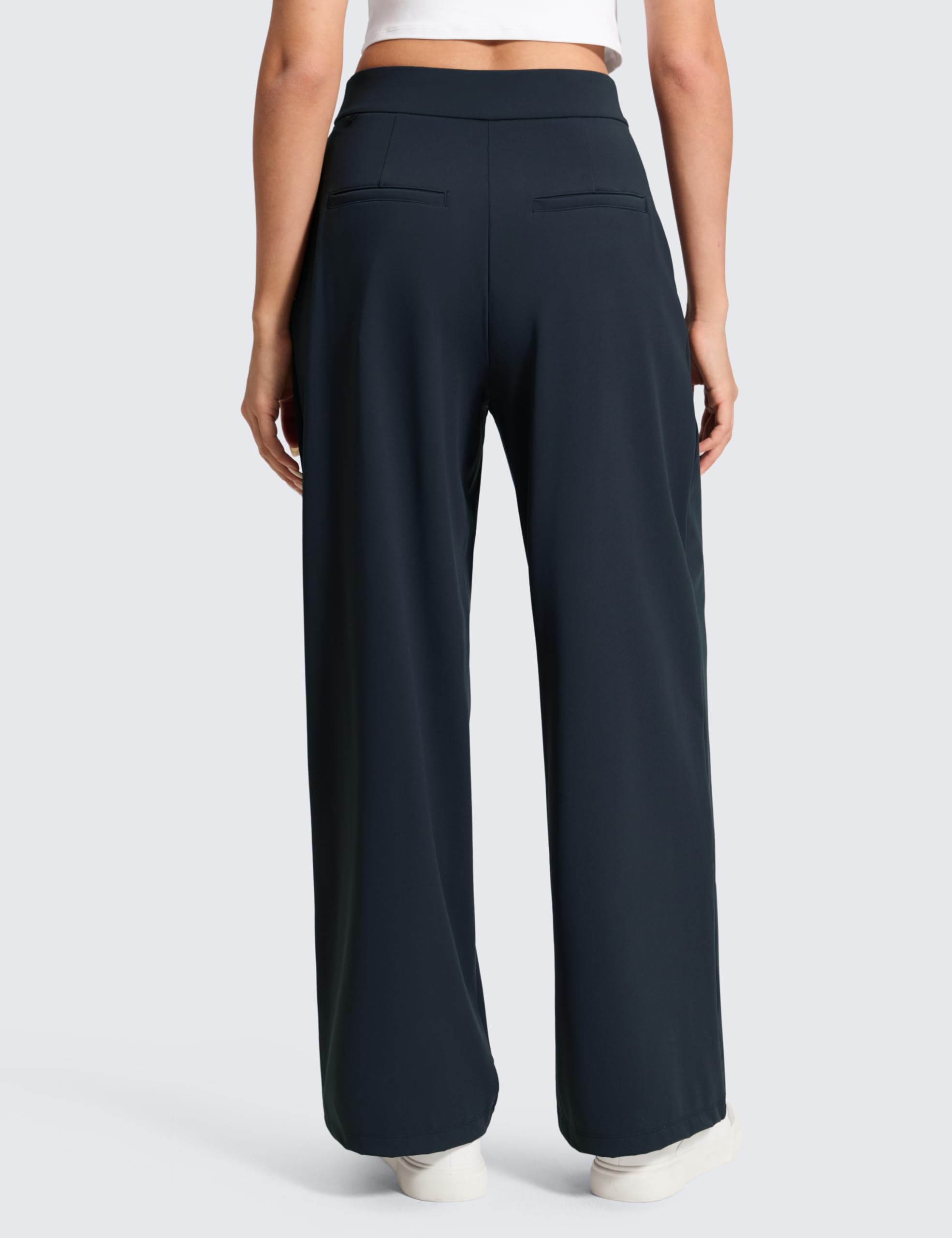 CRZ YOGA 4-Way Stretch Pantaloni da Lavoro Wide Leg Pantaloni da Donna