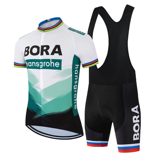 Abbigliamento Ciclismo da Uomo Maniche Corte Completo Bici Completo Ciclismo Manica Corta Tuta Ciclismo Uomo Pantaloncini con Bretelle in Gel 3D Traspirante e ad Asciugatura Rapida