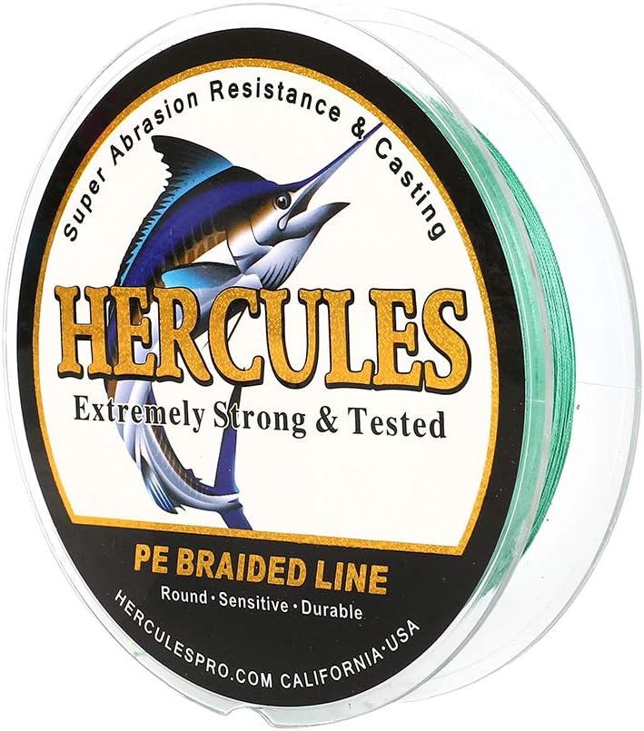 HERCULES Super Cast 100 m – 2000 m Yards filo da pesca intrecciato 10 lb – test per acqua salata acqua dolce PE intrecciato filo di pesce Superline 8 fili