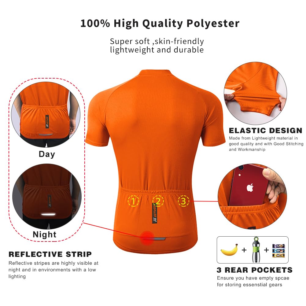 FEIXIANG Maglia Ciclismo Maniche Corte,Maglietta Mountain Bike Uomo Asciugatura Veloce T-Shirt off-Road Sportswear Estate