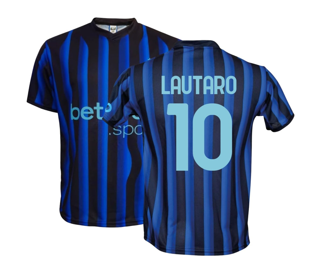 Maglia Inter Lautaro Martinez 10 Replica Ufficiale Autorizzata 2025-2026 Bambino (Taglie-Anni 2 4 6 8 10 12) Adulto (S M L XL XXL)