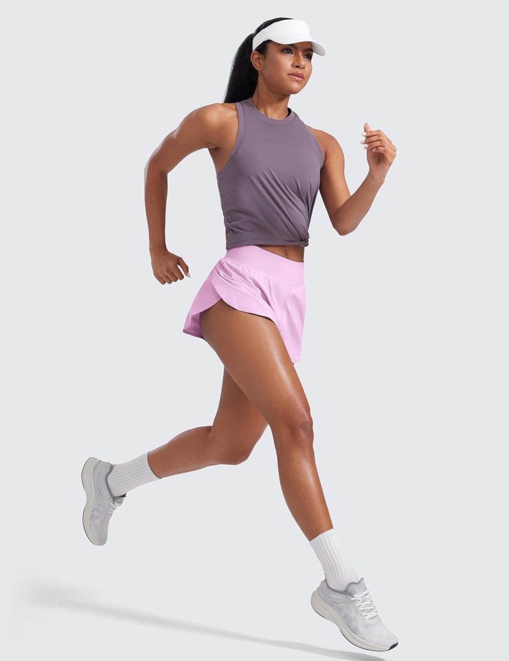 CRZ YOGA Pantaloncini da Corsa Dolphin a Vita Alta da Donna Divisione Alta