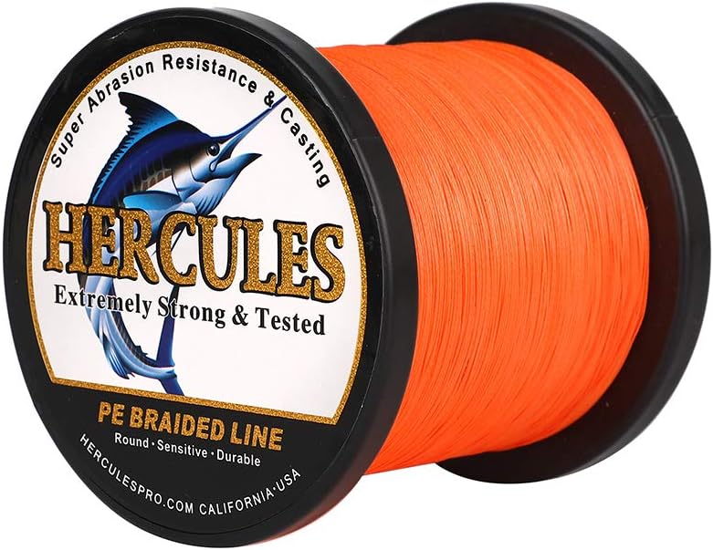 HERCULES Super Cast 100 m – 2000 m Yards filo da pesca intrecciato 10 lb – test per acqua salata acqua dolce PE intrecciato filo di pesce Superline 8 fili