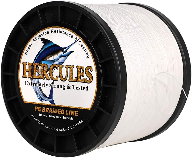 HERCULES Super Cast 100 m – 2000 m Yards filo da pesca intrecciato 10 lb – test per acqua salata acqua dolce PE intrecciato filo di pesce Superline 8 fili