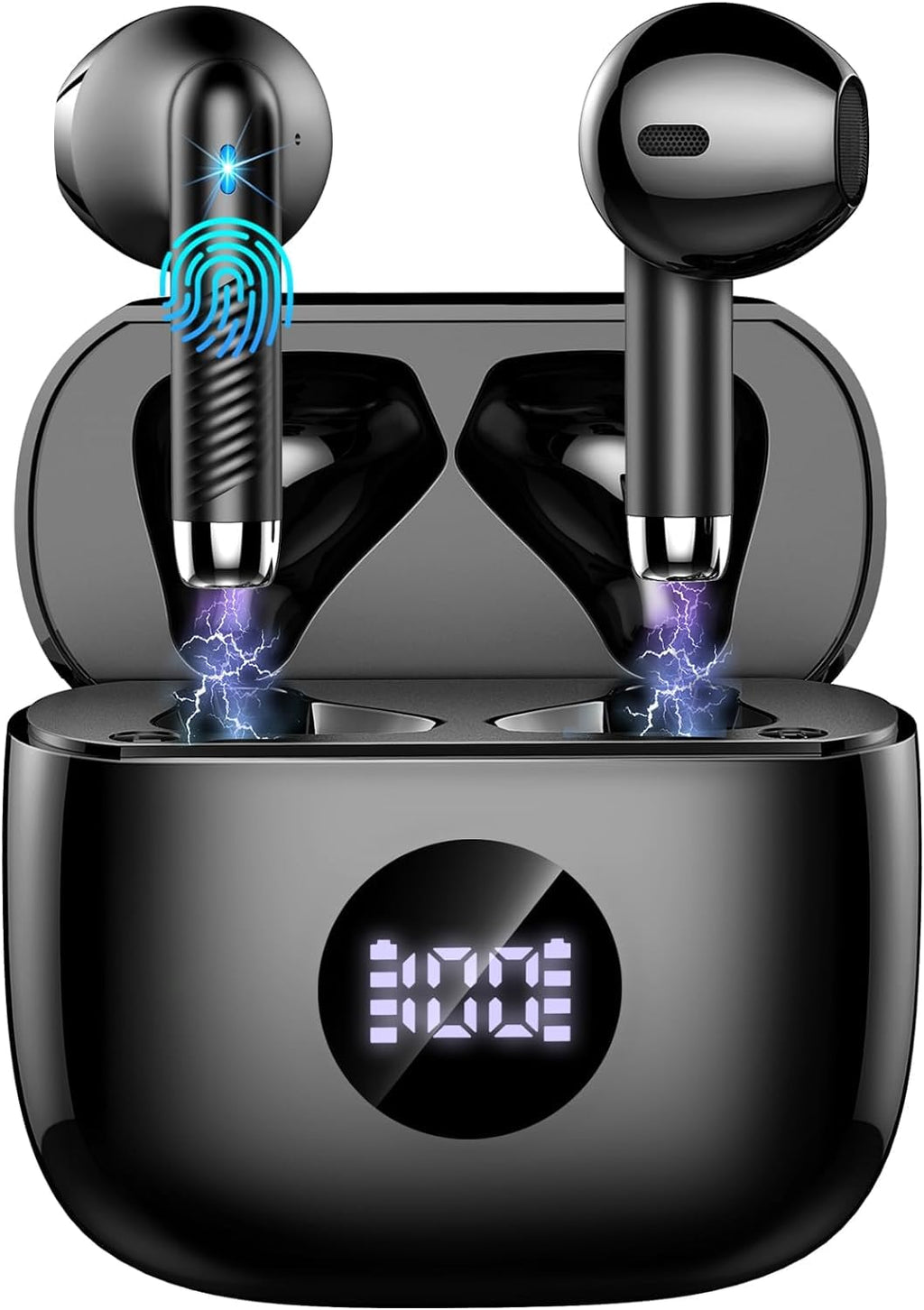 2026 Cuffie Bluetooth Auricolari Bluetooth 5.4, Cuffie Wireless con 4 ENC Cancellazione Rumore Mic, Cuffie in Ear 40 Ore di Riproduzione, Cuffie Senza Filo HiFi Stereo IP7 Impermeabili per iOS/Android