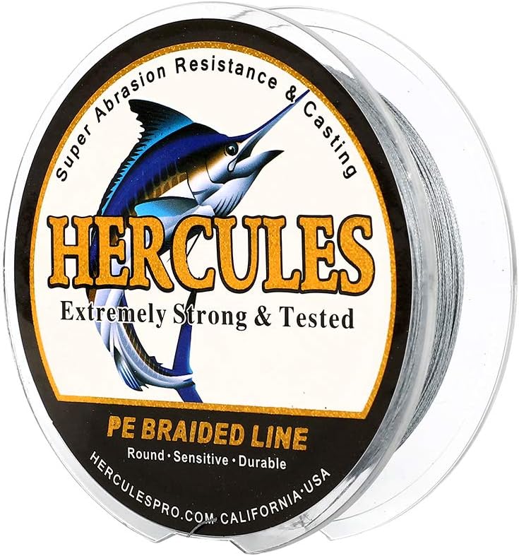 HERCULES Super Cast 100 m – 2000 m Yards filo da pesca intrecciato 10 lb – test per acqua salata acqua dolce PE intrecciato filo di pesce Superline 8 fili