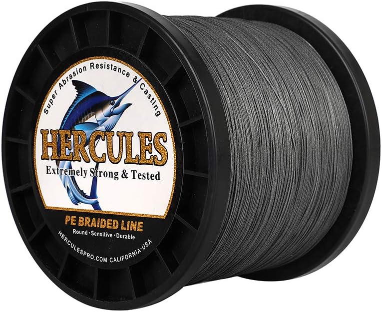 HERCULES Super Cast 100 m – 2000 m Yards filo da pesca intrecciato 10 lb – test per acqua salata acqua dolce PE intrecciato filo di pesce Superline 8 fili