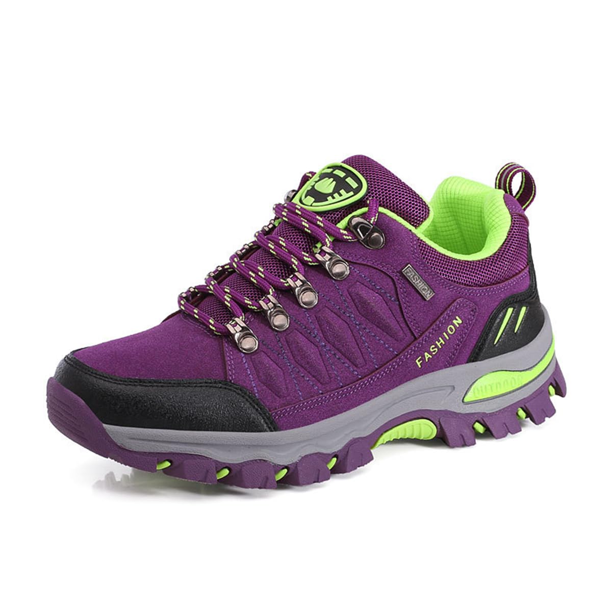 Scarpe da Trekking da Donna Scarpe Sportive Basse Scarpe da Trekking Leggere all'aperto Scarpe da Trekking Antiscivolo Adatte al Campeggio e all'escursionismo Nero Grigio Viola Rosa 36-42EU