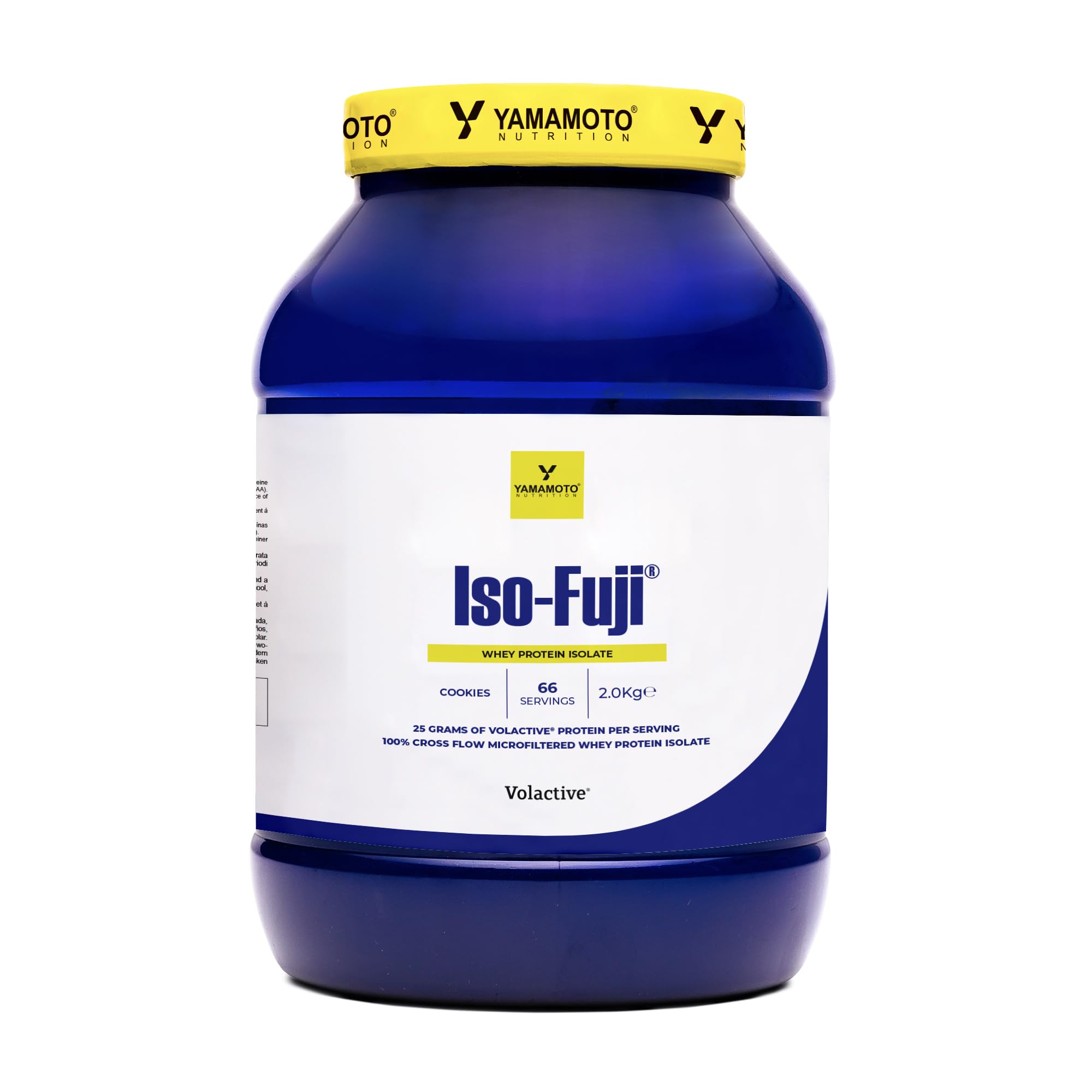 YAMAMOTO NUTRITION Iso-FUJI 700 grammi, 100% proteine del siero di latte isolate di qualità Volactive® UltraWhey XP, altissimo contenuto proteico e adatte ad ogni momento