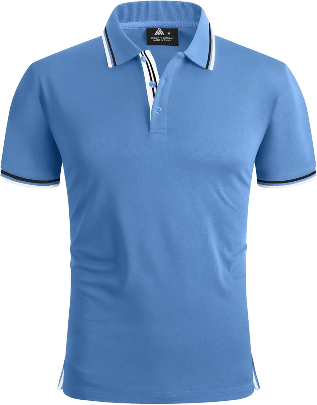 geeksport Polo Homme à Manches Courtes Extérieur Décontracté Séchage Rapide Sportif Respirant Golf T-Shirt