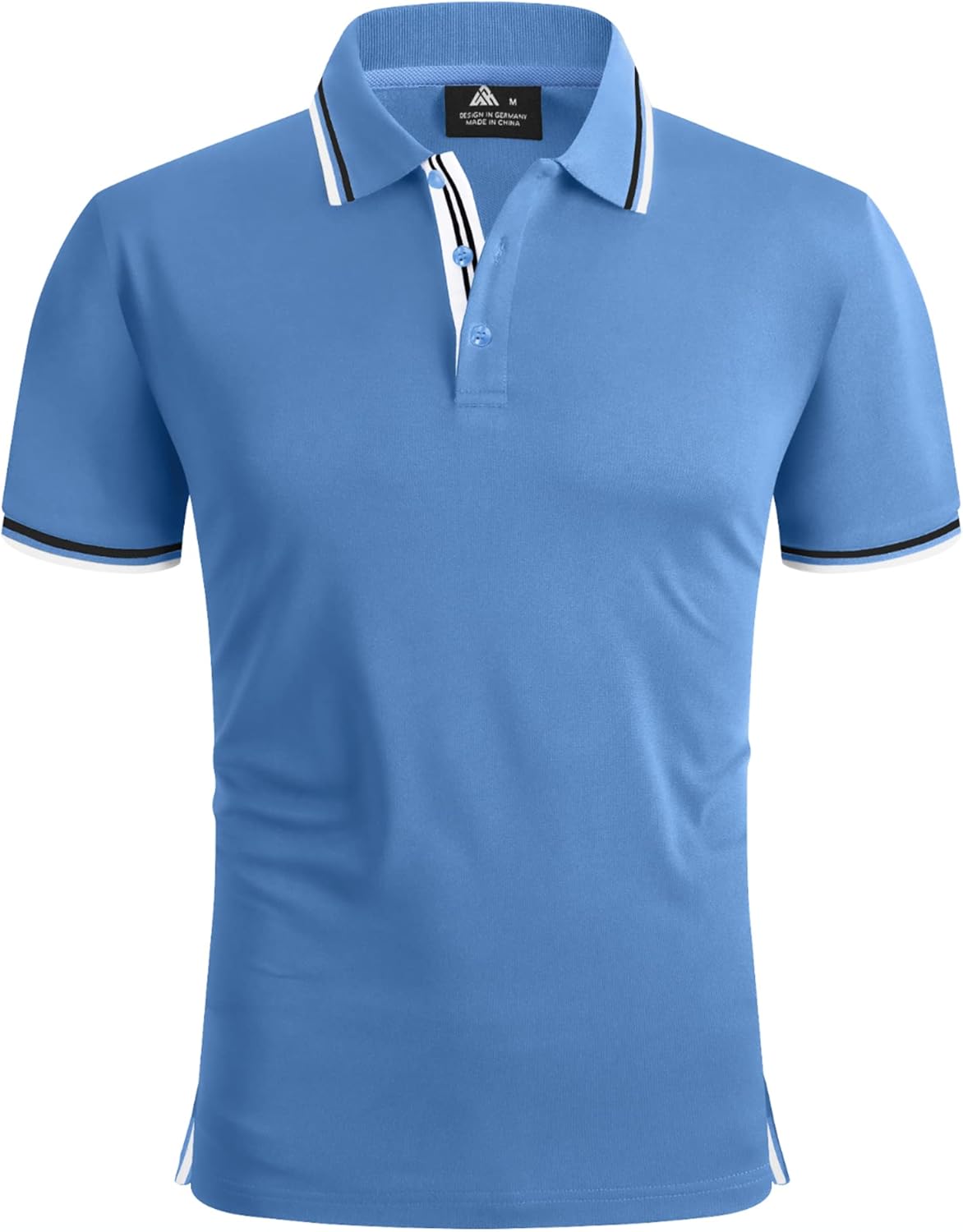 geeksport Polo Homme à Manches Courtes Extérieur Décontracté Séchage Rapide Sportif Respirant Golf T-Shirt
