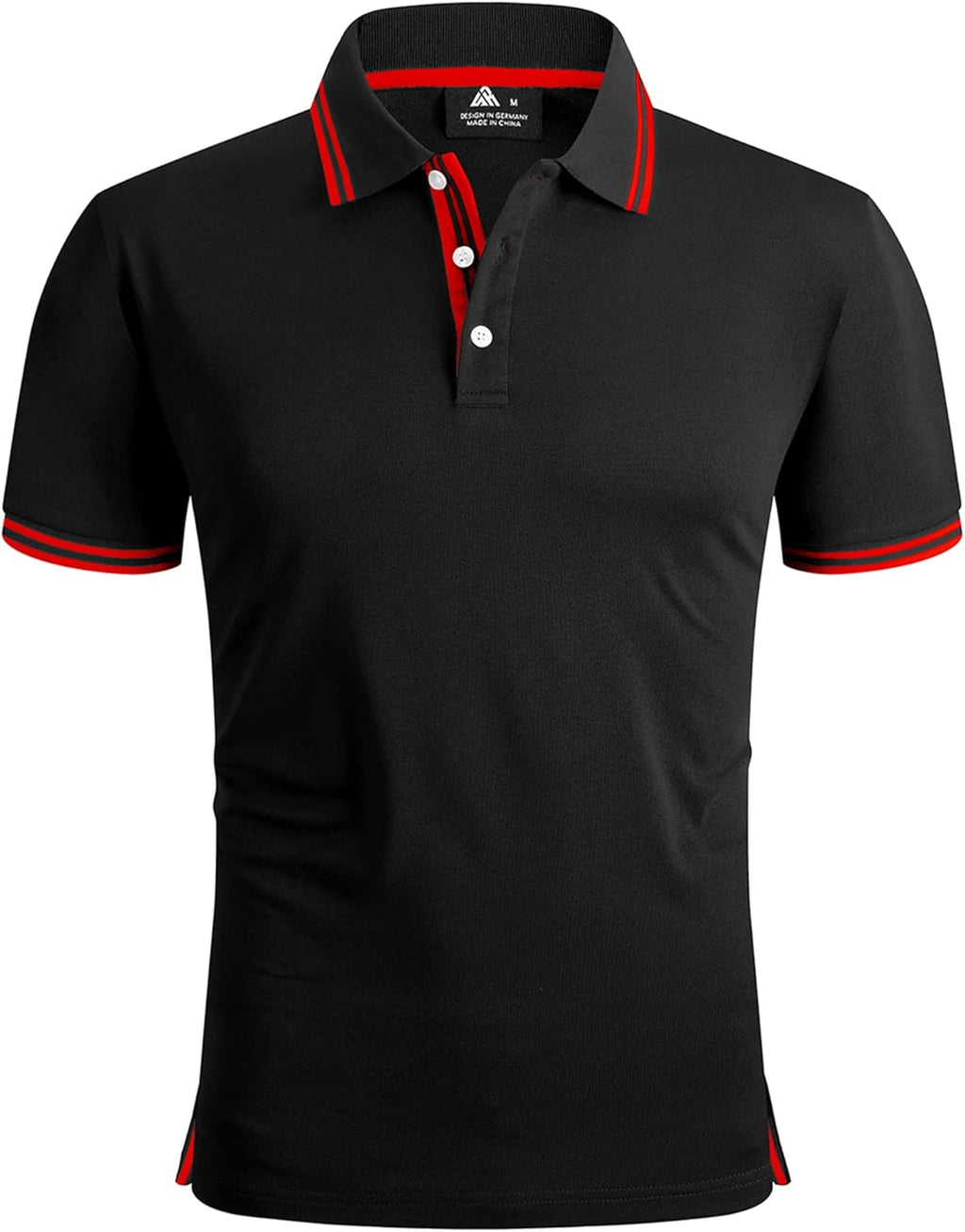 geeksport Polo Homme à Manches Courtes Extérieur Décontracté Séchage Rapide Sportif Respirant Golf T-Shirt