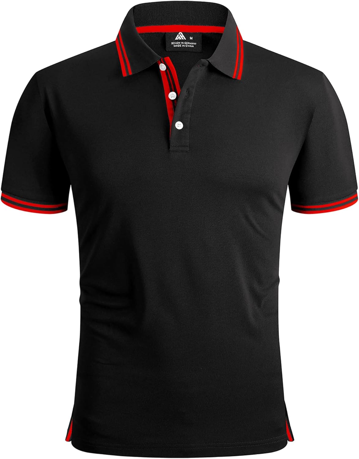 geeksport Polo Homme à Manches Courtes Extérieur Décontracté Séchage Rapide Sportif Respirant Golf T-Shirt