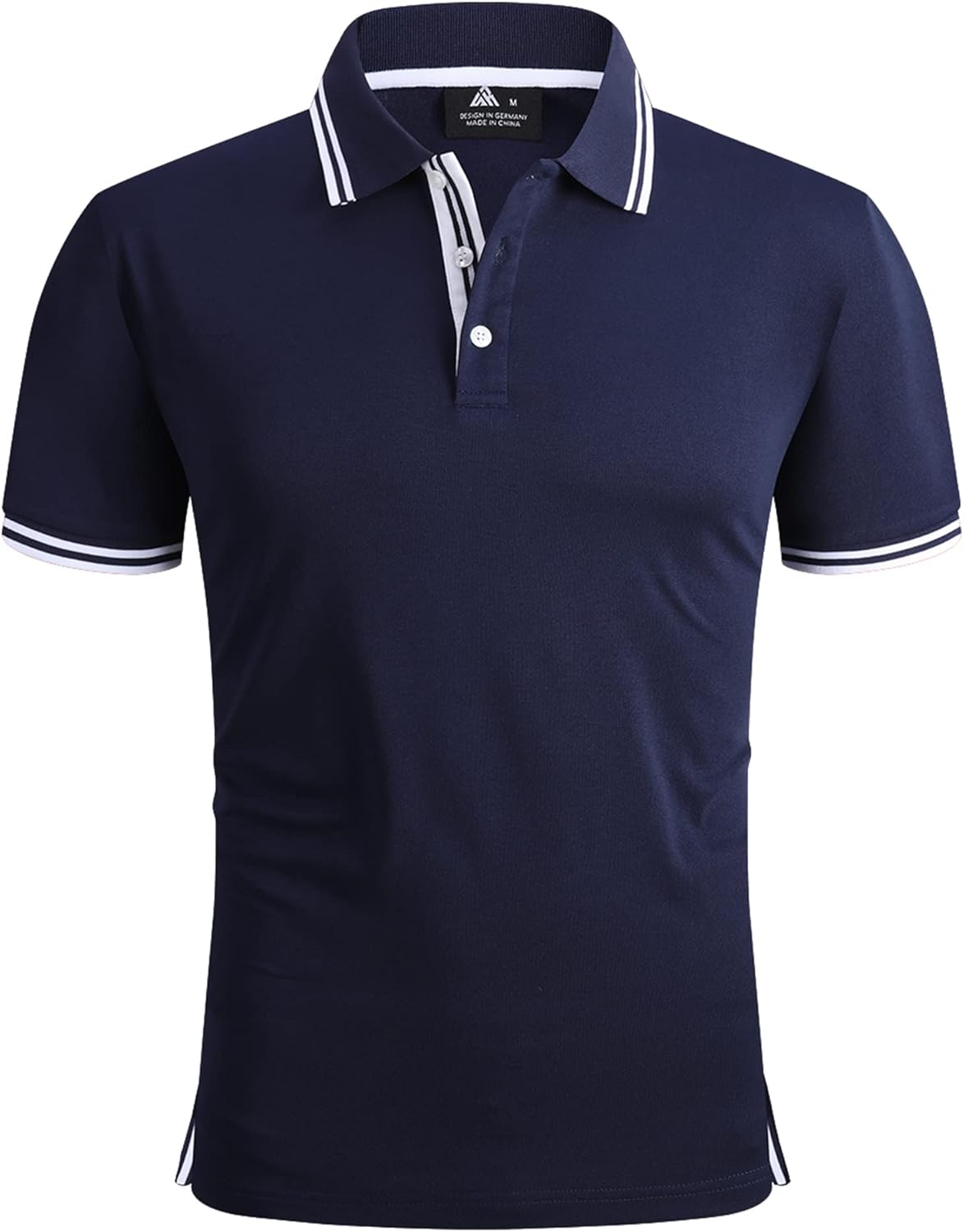 geeksport Polo Homme à Manches Courtes Extérieur Décontracté Séchage Rapide Sportif Respirant Golf T-Shirt