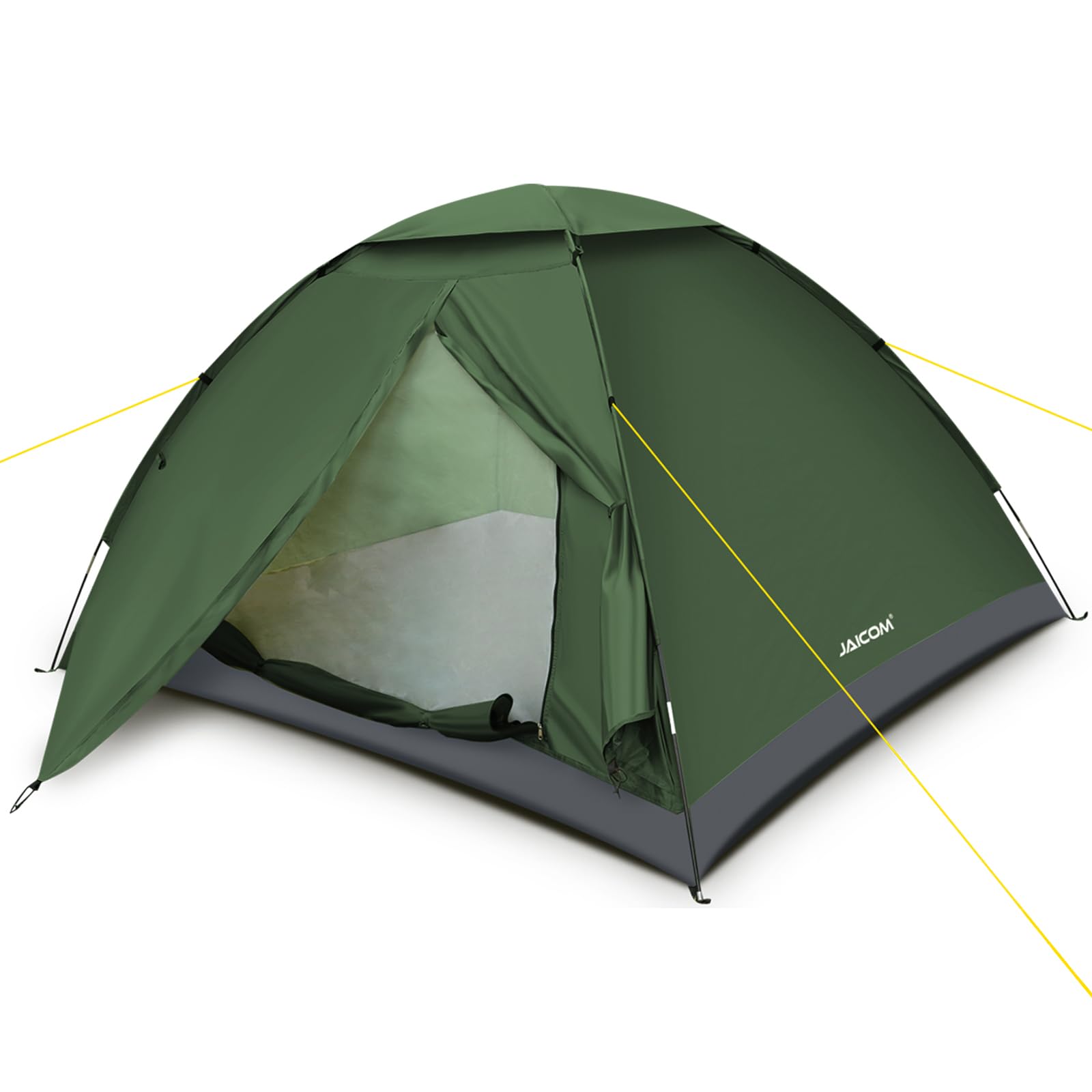 JAICOM Tenda da Campeggio per 1-4 Persone, Ultraleggera Impermeabile Tende igloo Tenda Campeggio per 3-4 Stagioni, Facile da installare, Ideale per Campeggio, Trekking, Spiaggia, Arrampicata