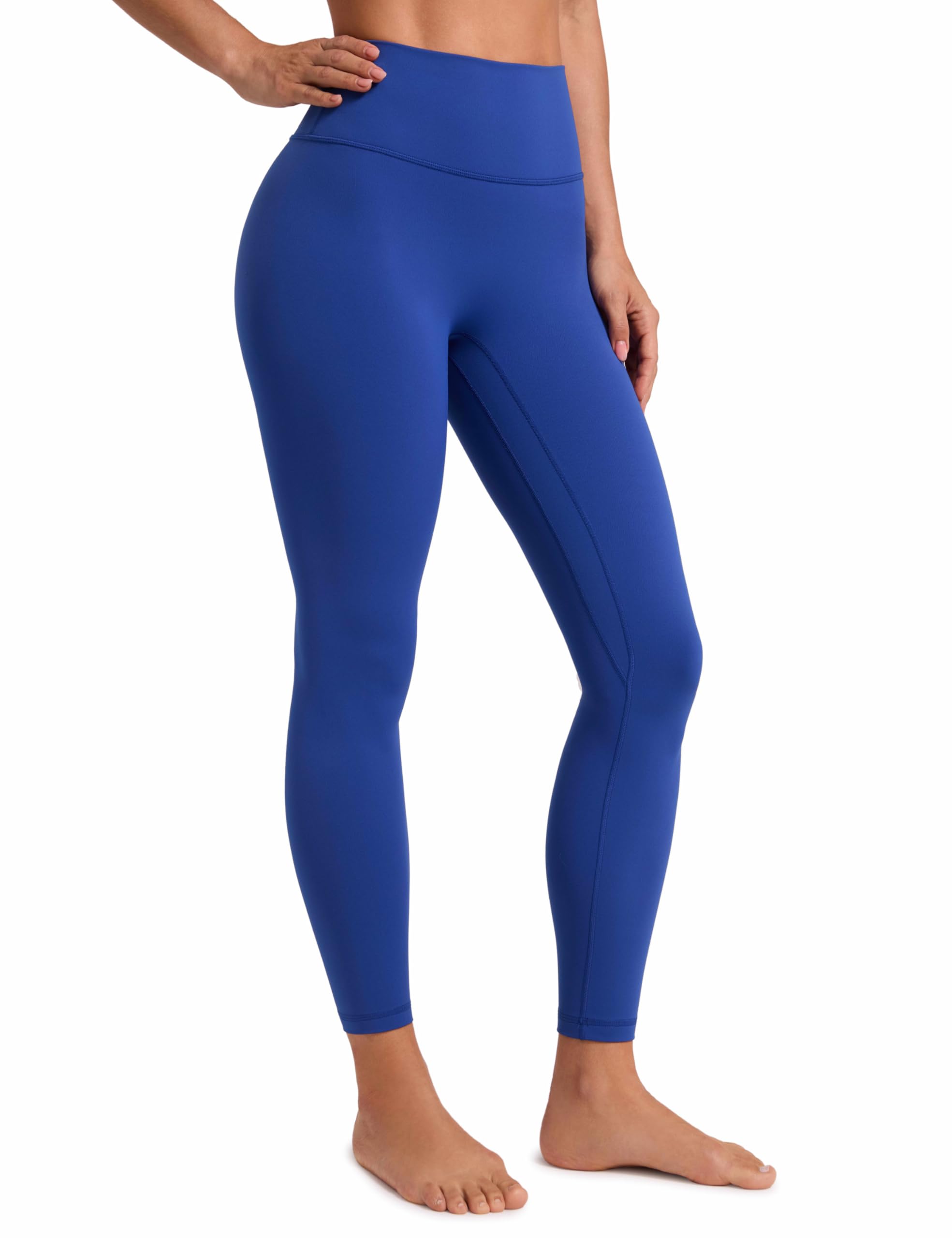 CRZ YOGA SculptAir No Frontale Cucitura Yoga Leggings 64cm - Alto Sciancrato Donna Allenamento Pantaloni