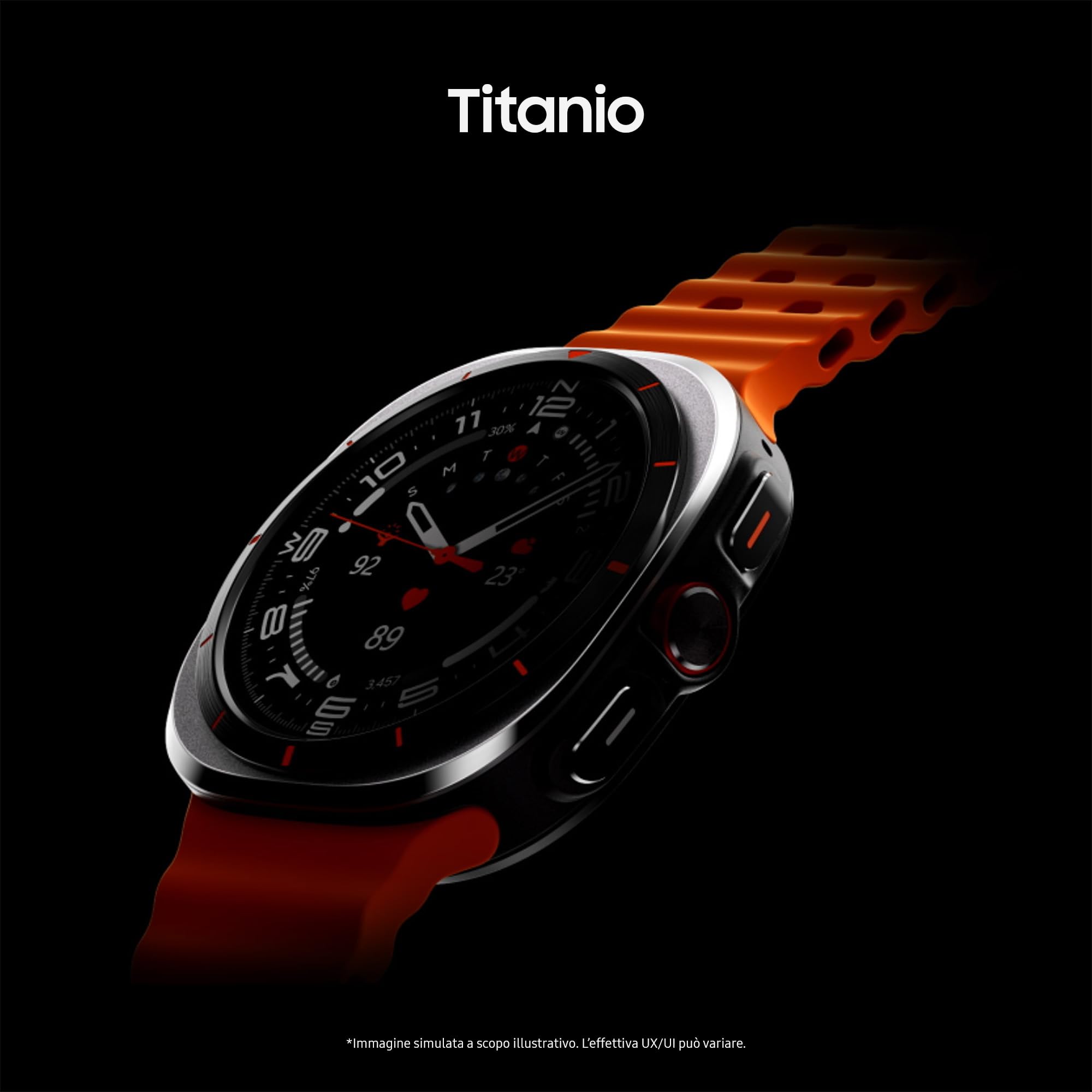 Samsung Galaxy Watch Ultra 2025 (Titanium Blue, LTE, 47mm) Smartwatch Galaxy AI, Design Resistente agli Urti, Batteria a Lunga Durata, Cassa in Titanio di Grado Aerospaziale [Versione Italiana]
