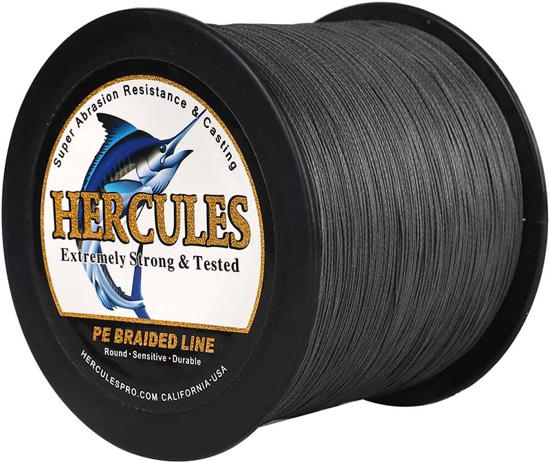 HERCULES Super Cast 100 m – 2000 m Yards filo da pesca intrecciato 10 lb – test per acqua salata acqua dolce PE intrecciato filo di pesce Superline 8 fili