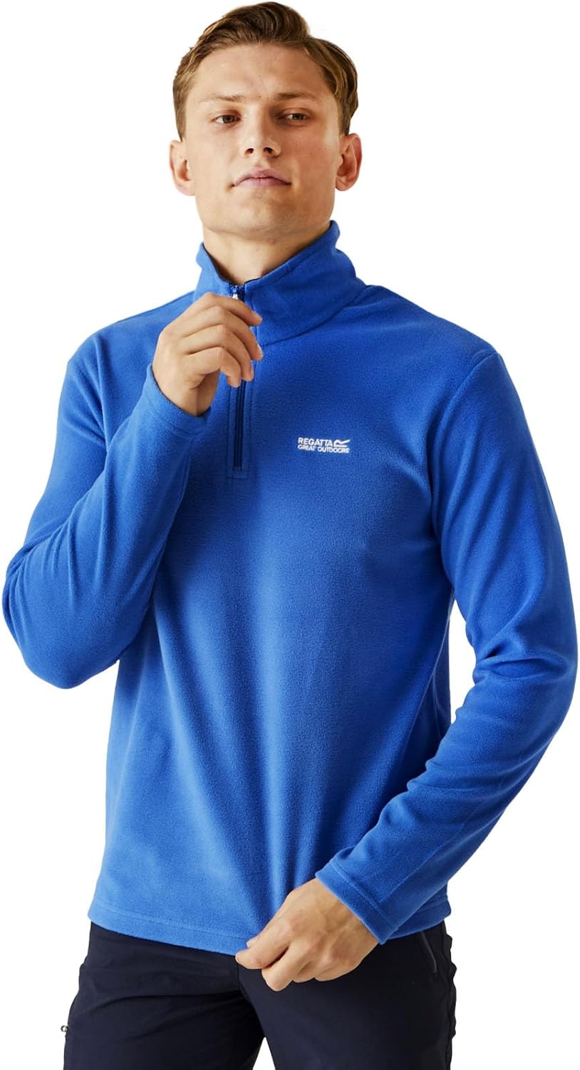 Regatta Uomo Felpa con Zip in Pile Thompson, Black