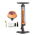 Pompa da pavimento per bici, pompa da bicicletta da pavimento con pompe per biciclette Presta & Schrader Valvole Pompa ad alta pressione portatile multiuso da 160 psi per bici e palloni