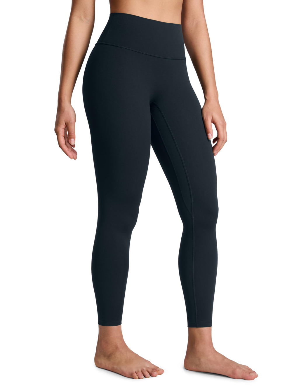CRZ YOGA SculptAir No Frontale Cucitura Yoga Leggings 64cm - Alto Sciancrato Donna Allenamento Pantaloni