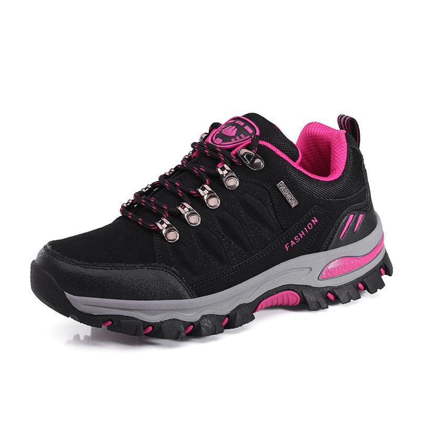 Scarpe da Trekking da Donna Scarpe Sportive Basse Scarpe da Trekking Leggere all'aperto Scarpe da Trekking Antiscivolo Adatte al Campeggio e all'escursionismo Nero Grigio Viola Rosa 36-42EU
