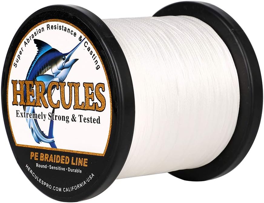 HERCULES Super Cast 100 m – 2000 m Yards filo da pesca intrecciato 10 lb – test per acqua salata acqua dolce PE intrecciato filo di pesce Superline 8 fili