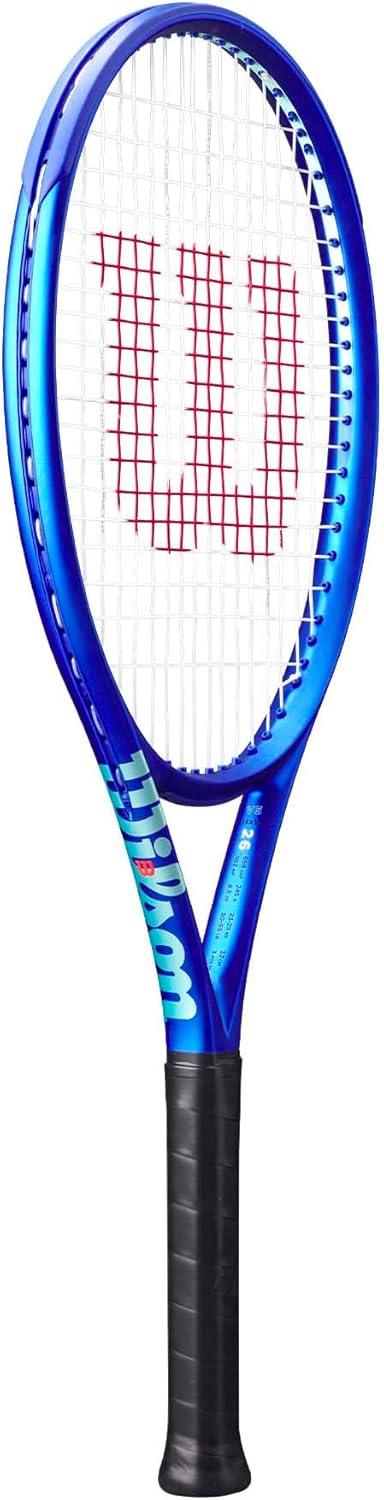 Wilson Racchetta da Tennis Ultra 26 V5, Precisione nell'Impatto, Gioco Prolungato, Sensazione Costante, Forza Potenziante, Maneggevolezza Agile, Taglia: 26