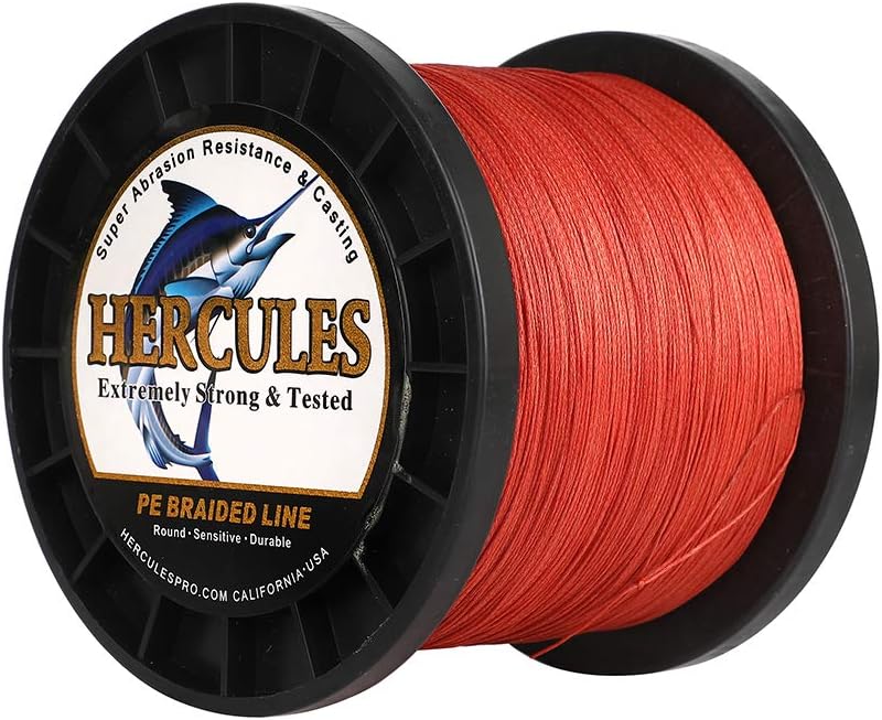 HERCULES Super Cast 100 m – 2000 m Yards filo da pesca intrecciato 10 lb – test per acqua salata acqua dolce PE intrecciato filo di pesce Superline 8 fili