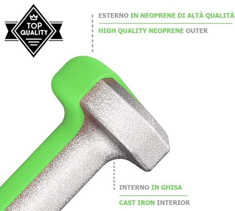 G5 HT SPORT Manubri O Manubrio in Neoprene da Palestra E Home Gym Antiscivolo da 0.5 a 6 kg Coppia O Singolo