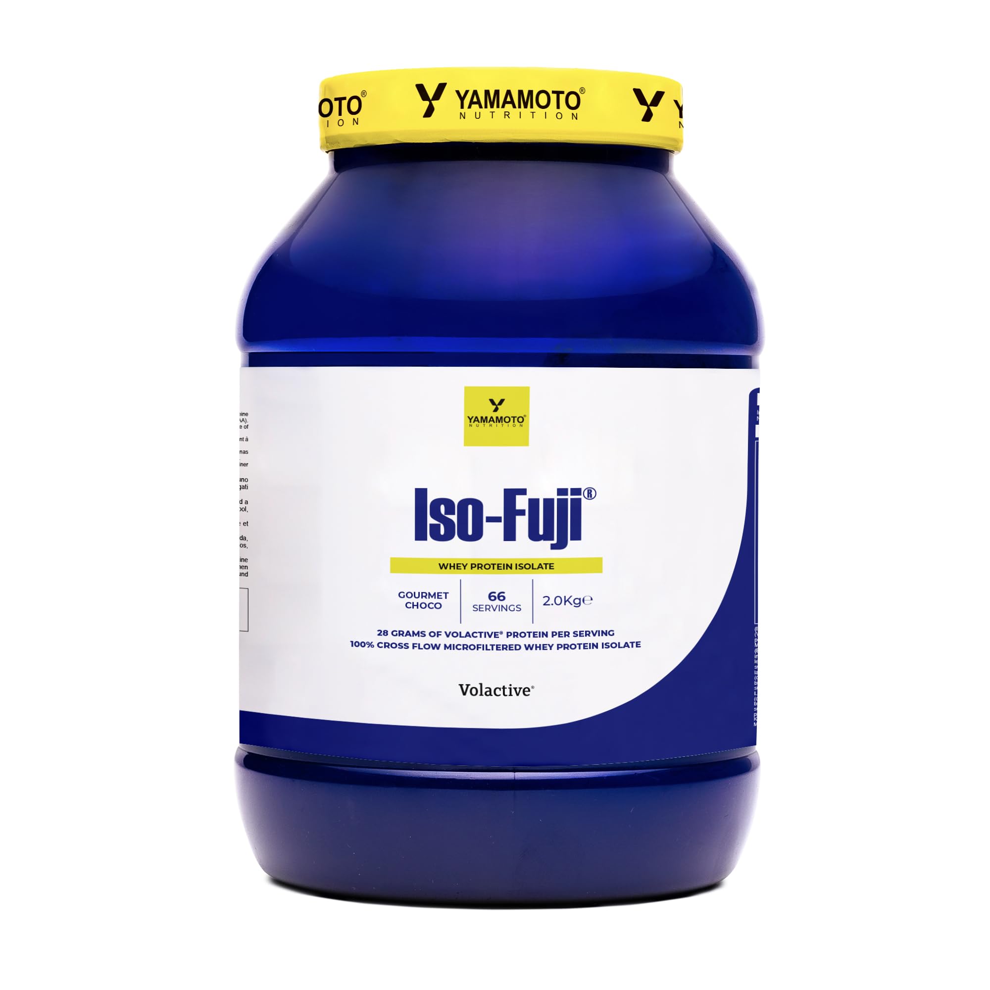 YAMAMOTO NUTRITION Iso-FUJI 700 grammi, 100% proteine del siero di latte isolate di qualità Volactive® UltraWhey XP, altissimo contenuto proteico e adatte ad ogni momento