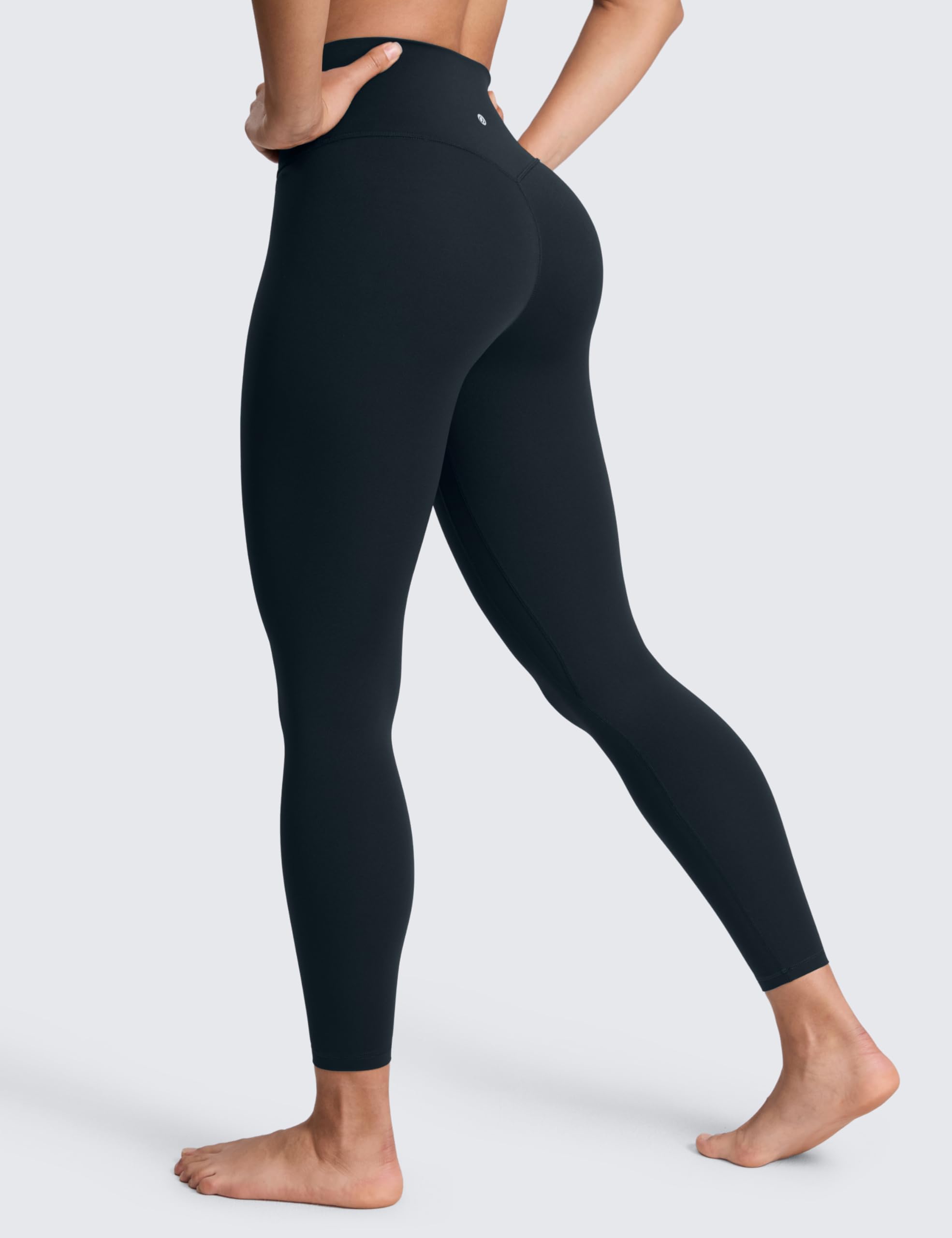 CRZ YOGA SculptAir No Frontale Cucitura Yoga Leggings 64cm - Alto Sciancrato Donna Allenamento Pantaloni