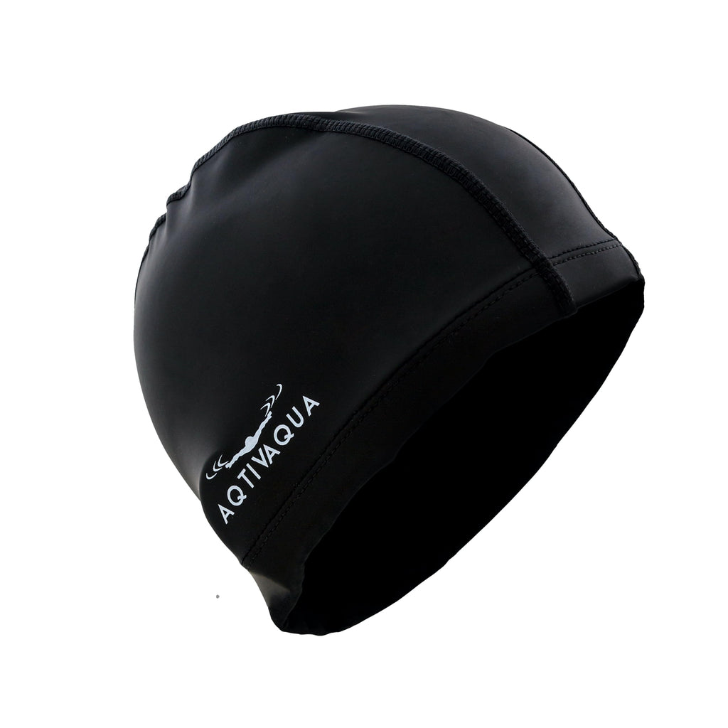 AqtivAqua Cuffia Piscina Uomo, Donna e Bambini — Morbida ed Elastica in Spandex con Rivestimento Protettivo — Ideale per l'Uso in Piscina