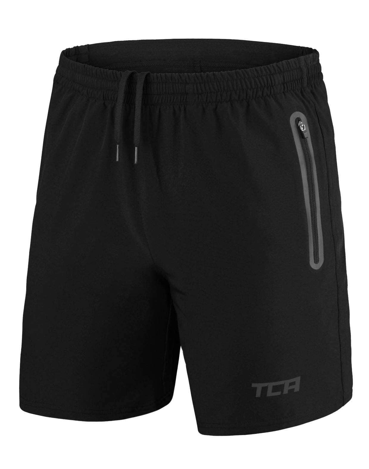 TCA Elite Tech Pantaloncini Palestra Uomo con Tasche Laterali - Pantaloncini Running Uomo - Pantaloni Corti Sportivi da Corsa e Allenamento - Abbigliamento Sportivo