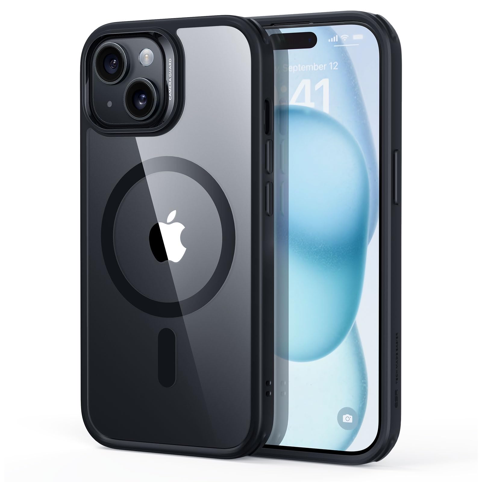 ESR Cover per iPhone 17 Pro Max, Custodia per controllo della fotocamera, Compatibile con MagSafe, Protezione antiurto di livello militare, Angoli Air Guard ammortizzanti, Trasparente